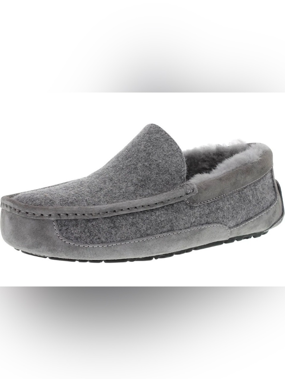 UGG Men's Ascot Loafer Slipper Slip On Wool Lined Indoor/Outdoor Suede Cozy
